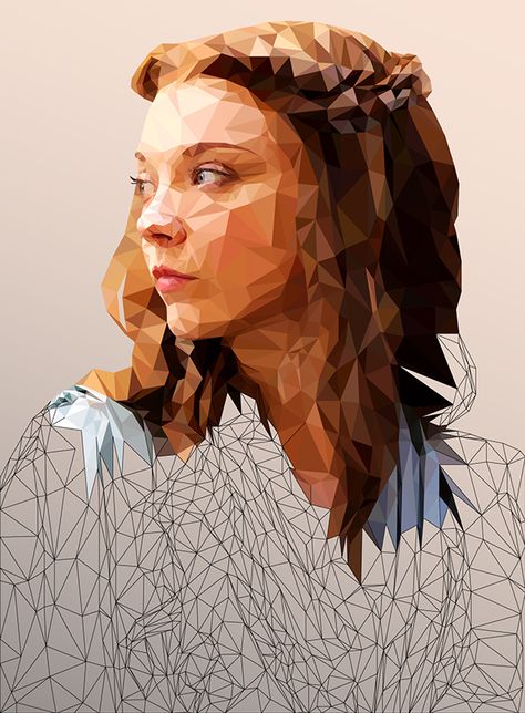 Illustration Art Nouveau, Geometric Portrait, Low Poly Character, Chip Art, Low Poly Games, Polygon Art, Poly Art, Paint Chip, Low Poly Art