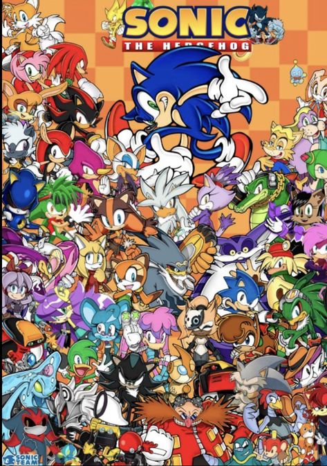 Kingdom Hearts Crossover, Retro Gaming Art, Classic Sonic, Sonic Heroes, Drawing Sheet, Sonic Characters, Fun Video, Sonic Franchise, Hedgehog Art