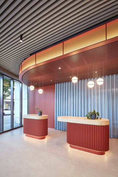 Retail Ceiling Design, Boutique Office Design, Lobby Reception, Reception Desk Design, Counter Design, Reception Design, Open Office, Conceptual Design, Workplace Design