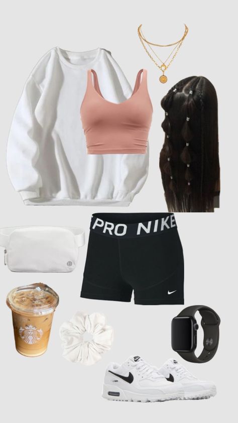 Athletic Outfit, Simple Outfits For School, Preppy Summer Outfits, Fitness Wear Outfits, Casual Preppy Outfits, Trendy Outfits For Teens, Cute Lazy Outfits, Cute Lazy Day Outfits, Lazy Outfits