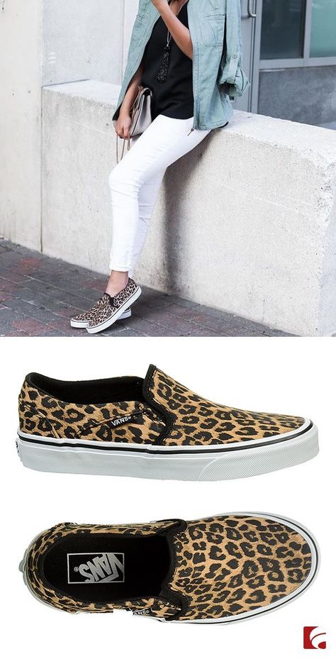 Cheetah Vans Outfit, Vans Animal Print, Leopard Shoes Outfit, Leopard Print Vans, Tennis Shoes Outfit Work, Cheetah Print Outfits, Cheetah Shoes, Tomboy Look, Tennis Shoes Outfit