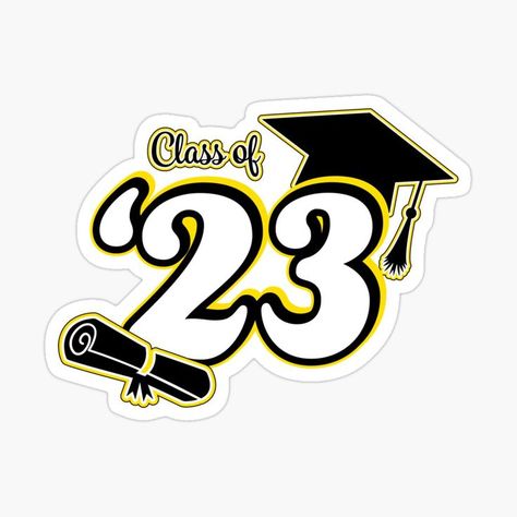 Graduation Stickers 2023, Class Of 2023 Logo, Class Of 2023 Sticker, Graduation Class Of 2023, Graduation Logo, Graduation Cap And Diploma, Promo 2023, Cap And Diploma, 2023 Sticker