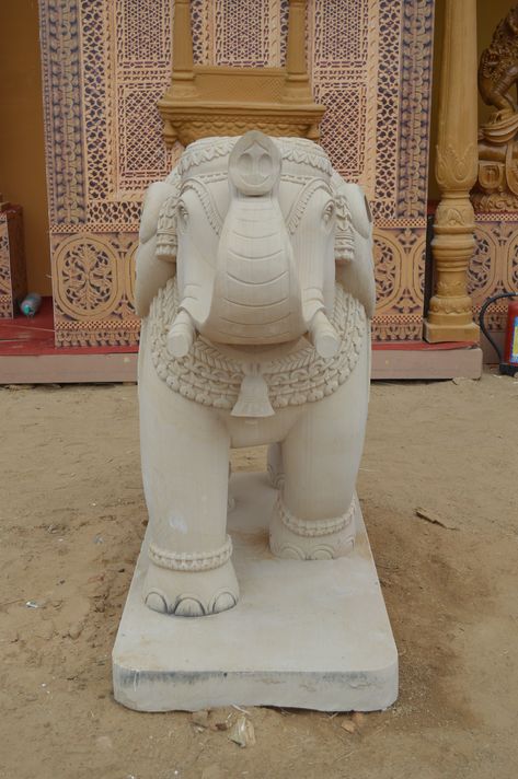 Elephant in sandstone Elephant Front View, Marble Elephant, Zbrush Models, Elephant Logo, Elephant Statue, Buddha Art, Grand Rapids, Front View, Zbrush