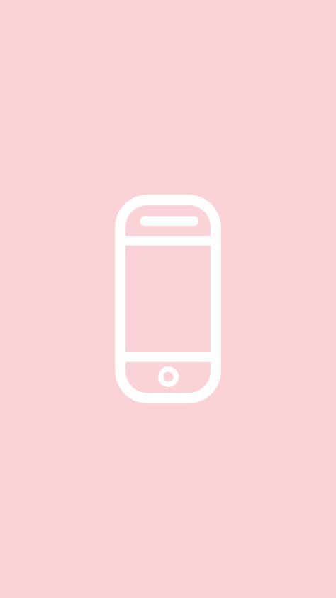 Pink Phone Phone Logo Aesthetic, Pink Phone Icon Aesthetic, Pink Phone Icon, App Design Iphone, Insta Highlight Cover Icons, Insta Highlight Cover, Iphone Decor, Pink Logo Design, Iphone Update