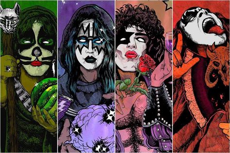 Kiss Band Wallpaper Laptop, Kiss Band Coloring Pages, Kiss Desktop Wallpaper, Kiss Band Fanart, Band Pfp, Happy Birthday Kiss, Kiss Fanart, Kiss Group, Banda Kiss