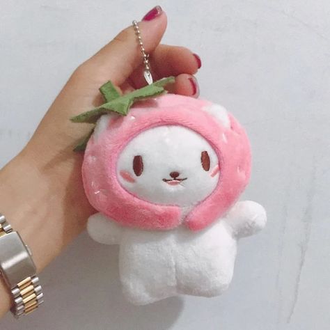 Cute Cat Plush, Fruit Cat, Pink Wallpaper Ipad, Hello Kitty Keychain, Cute Stationary School Supplies, Doll Bag, Doll Pendant, Cat Plush Toy, Cute Stationary