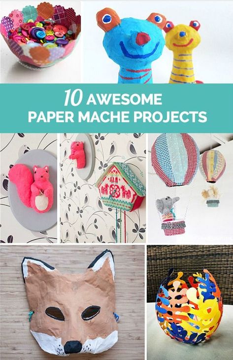 10 Awesome and Fun Paper Mache Projects for Kids. Paper Mache Pinata Ideas, Paper Mache Crafts For Kids, Paper Mache Projects, Big Birds, Paper Mache Animals, Paper Mache Art, Paper Mache Crafts, Classroom Projects, Creative Arts And Crafts