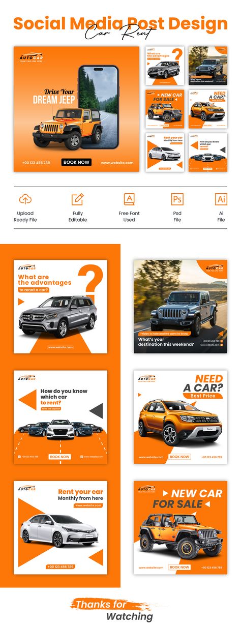 Car Ads Creative Advertising Ideas, Car Banner Design Graphics, Car Dealership Social Media Posts, Rent Car Design, Mobile Social Media Design, Car Advertising Design Creative, Car Ads Design, Car Social Media Design, Car Design Poster