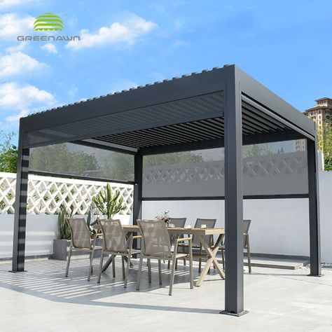 Outdoor Modern Aluminium Pergola Bioclimatica 3X3m 3x4m 3x5m 4x4m 5x3m 6x4m Pergola https://m.alibaba.com/product/60740362688/Outdoor-Modern-Aluminium-Pergola-Bioclimatica-3X3m.html?__sceneInfo={"cacheTime":"1800000","type":"appDetailShare"} Outside House Decor, Store Banne, Patio Pergola, Modern Pergola, Retractable Canopy, Pergola Design, Aluminum Pergola, Pergola Canopy, Pergola Patio