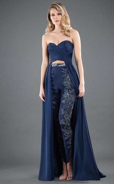 Rachel Allan Couture Embellished Jumpsuit, Rachel Allan, Designer Gowns, Couture Dresses, Look Fashion, Pretty Dresses, Strapless Dress Formal, Jumpsuit Dress, Gowns Dresses