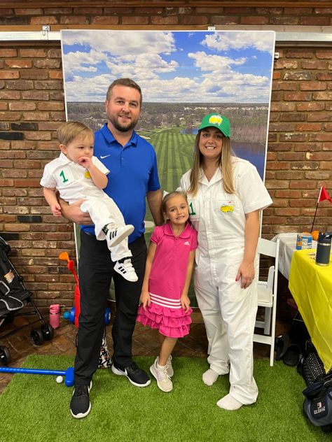 Family Golf Halloween Costumes, Golf Caddy Costume, Caddy Costume, Golfer And Caddy Couples Costume, Golf Halloween Costume, Golf Costumes, Golf Halloween, Summer Camp Packing, Halloween This Year