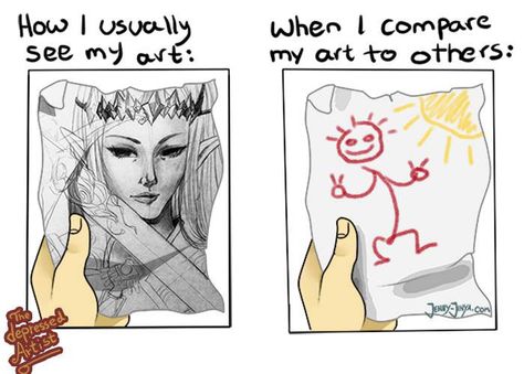 Artist Joke, Life Of An Artist, 4 Panel Life, Relatable Comics, Artist Problems, Artist Humor, History Of Art, Art Jokes, Art Prompts