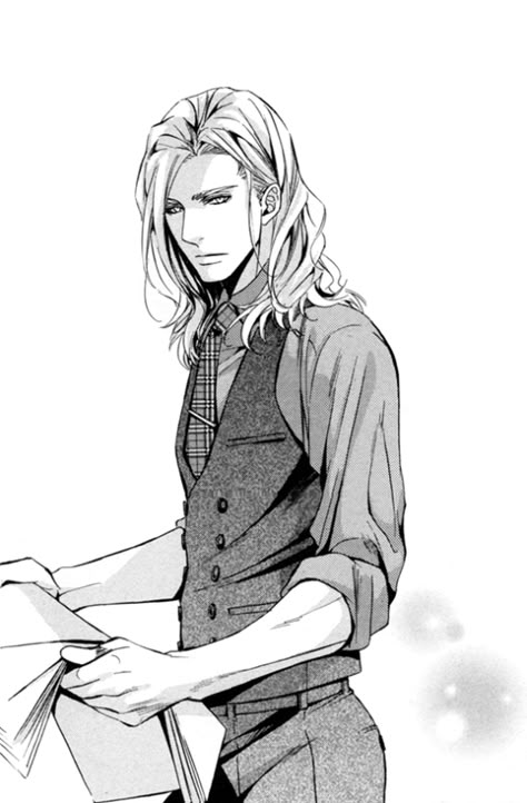 Artist, title? Reminds me of a modern, young Thranduil from The Hobbit movies. I'm going to leave this > word in case it's the title >:  Random Architecture Futuristic, Structures Architecture, Stardew Valley Fanart, Falling Waters, The Vampire Chronicles, Minimalist Architecture, Arte Fantasy, Manga Boy, Stardew Valley