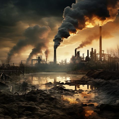 negative environmental impacts of carbon emissions Nature Destroyed By Humans, Carbon Emissions Poster, Pollution Landscape, Negatives Photography, Radioactive Pollution, Car Pollution, Land Pollution, City Pollution, Pollution Pictures