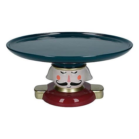 The Nutcracker Collection Serving Stand | Dunelm Christmas Cake Stand, Elegant Cake Stands, Nutcracker Collection, Cake Pedestal, Festive Centerpieces, Serving Stand, Baking Items, Real Christmas, Spode Christmas