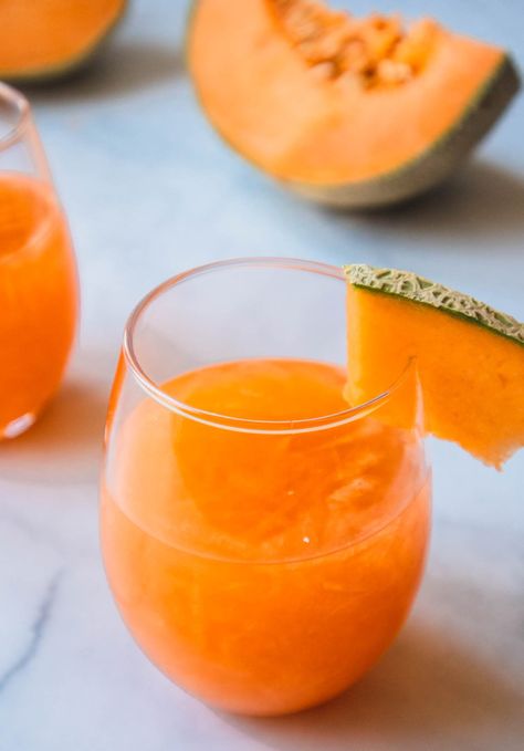 Cantaloupe Drink, Bangus Recipe, Cantaloupe Juice, Melon Juice, Melon Milk, Melon Recipes, Restaurant Drinks, Simple Syrup Recipes, Juice Flavors