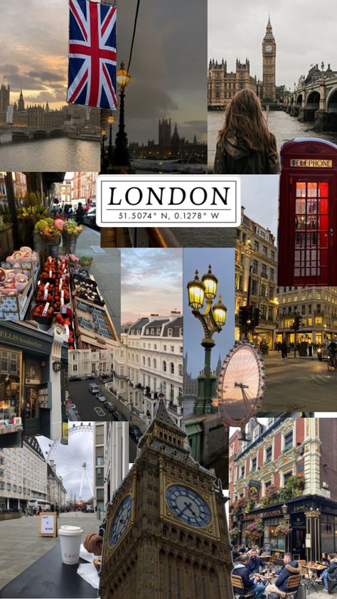 England Aesthetic Wallpaper, London England Aesthetic, Aesthetic Wallpaper Collage, London Wallpaper, London England Travel, Aesthetic London, England Aesthetic, London Vibes, London Dreams