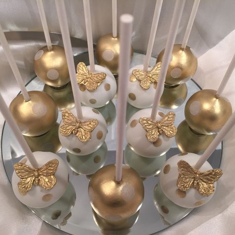 Cakepops Butterflies, Elegant Cake Pops Classy, Popcake Ideas, Cakepops Ideas Birthday, Cakepop Design, Cake Pops Designs, Butterfly Cake Pops, Cakepops Ideas, Fancy Cake Pops