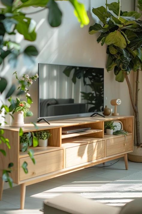 Scandinavian TV Stands: Functional Decor Tv Scandinavian Living Room, Living Room Tv Furniture, Scandinavian Tv Stand, Scandinavian Tv, Apartment Tv, Large Tv Stand, Scandinavian Floor, Dorm Room Wall Art, Large Tv Stands