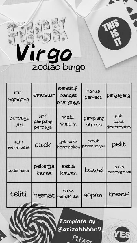 Fakta Virgo, Zodiak Virgo, Zodiac Bingo, Friend Tumblr, Virgo Personality, Bingo Template, Cinta Quotes, Virgo Facts, Zodiac Art