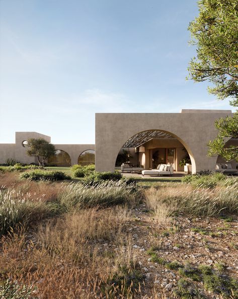 House of Arches: A Serene Getaway Home in Southern Portugal Modern Arches Facade, Southern Portugal, Beach Lounge, Historic Preservation, Nature Indoors, Brick And Stone, Pretty House, Algarve, Architectural Elements