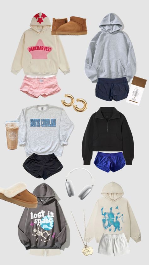 Skincare Preppy, Preppy Summer Outfits, Preppy Fall, Fall Fit, Casual Preppy Outfits, Women's Hoodies, Trendy Outfits For Teens, Cute Lazy Outfits, Cute Lazy Day Outfits