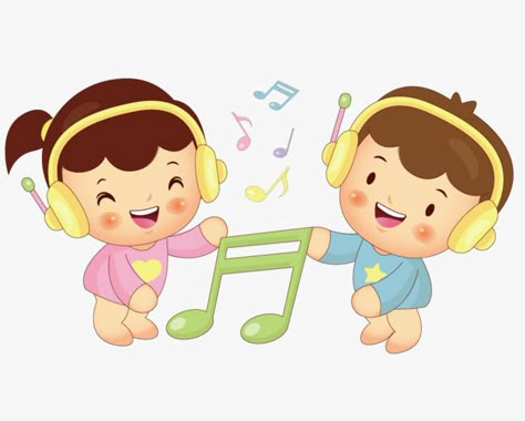 Listening To Music Clipart, Music Png, Music Cartoon, Kids Theater, Baby Music, Music Images, Music Clips, Kids Clipart, Listen To Music