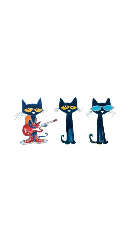 Pete The Cat Background, Pete The Cat Wallpaper Iphone, Pete The Cat Tattoo, Pete The Cat Wallpaper, Pete The Cat Christmas, Pete The Cat Art, Spiderman Art Sketch, Cat Background, Cat Doodle