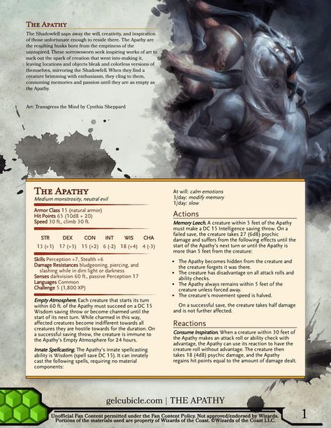 Dnd Eldritch Horror, Classes Dnd, Dnd Horror, Unearthed Arcana, Rpg Creatures, Homebrew Monsters, Dnd Creatures, Dnd Monster, Monster Manual