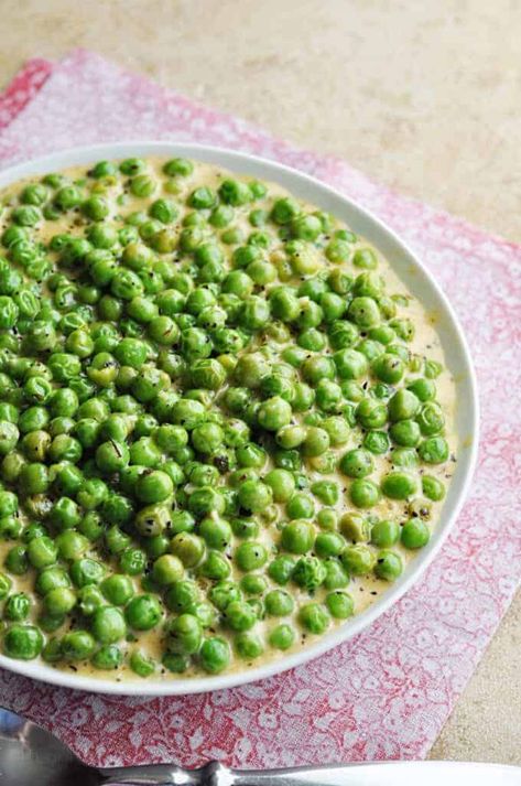 Creamed Peas Recipe, Creamed Peas, Peas Recipe, Savory Dinner, Clam Recipes, Pea Recipes, Potluck Recipes, Best Side Dishes, Thanksgiving Sides