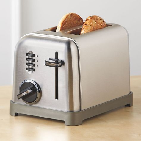 Cuisinart 2-Slice Toaster Retro Toaster, Stainless Steel Toaster, Toasters, Artisan Bread, Toaster Oven, Bagels, Brushed Stainless Steel, Kitchen Stuff, Bread