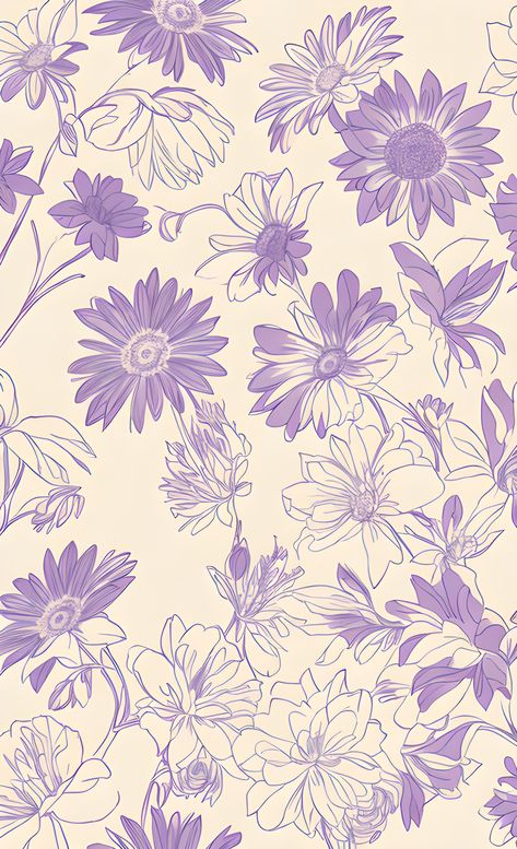 Purple Pattern Wallpaper, Textile Prints Design, Simple Iphone Wallpaper, Cute Patterns Wallpaper, Pretty Wallpaper Iphone, Iphone Background Wallpaper, Pretty Prints, Purple Wallpaper, Cute Wallpaper Backgrounds