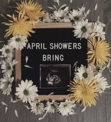 Baby Announcement April 2025, May Birth Announcement Ideas, Pregnancy Announcement For April Baby, Spring Birth Announcement, Baby Due In May Announcement, Baby Due In September Announcement, April Birth Announcement, Baby Due In April Announcement, September Due Date Baby Announcement