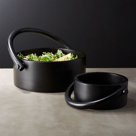 Black Kitchen Accessories, Mango Wood Bowls, Wood And Ceramic, Luxury Tableware, Dining Sets Modern, Cooking Gadgets, Cute Kitchen, Black Kitchen, Ceramic Tableware