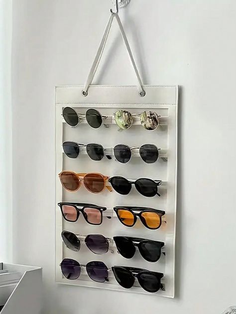 Slots Sunglasses Organizer Storage, Hanging Dust Proof Wall Pocket Glasses Organizer ,Hanging Wall Glasses Holder Dust Proof Storage Display Pocket Wall Stand Organizer Holder- 12 Felt Slots Sunglass Organizer Holder White    Polyester Plain Organizers Bag   Functional Bags, size features are:Bust: ,Length: ,Sleeve Length: Sunglass Organizer, Glasses Organizer, Wall Stand, Sunglasses Organizer, Sunglasses Display, Storage Hanging, Sunglasses Storage, Sunglasses Holder, Glasses Holder