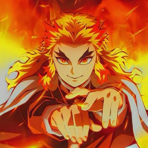 Kyojuro Rengoku Icon, Rengoku Icon, Demon Slayer, Anime