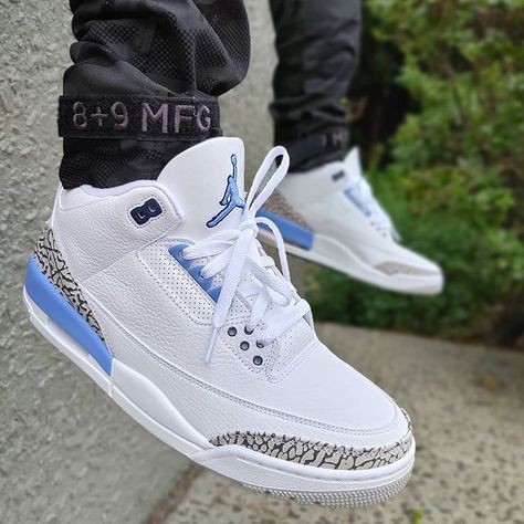 Jordan 3 Neapolitan Outfit, Jordan 3 Unc Outfit, Jordan3 Outfit, Retro 3 Outfits Jordan, Retro 3 Jordans, Tenis Jordan 1, Jordan 3 Outfits, Jordan 3 Outfit Men, Blue Jordan 3