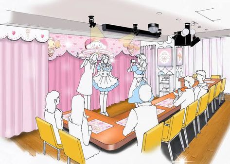 At Home Cafe, Maid Cafe, Home Cafe, Baby Mobile, At Home, Cafe, Interior Design, Architecture, Home Decor