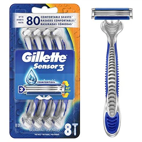 Gillette Razor, Sensitive Men, Disposable Razor, Mens Razors, Smooth Shave, Shave Gel, Close Shave, Shaving Razor, Mens Shaving