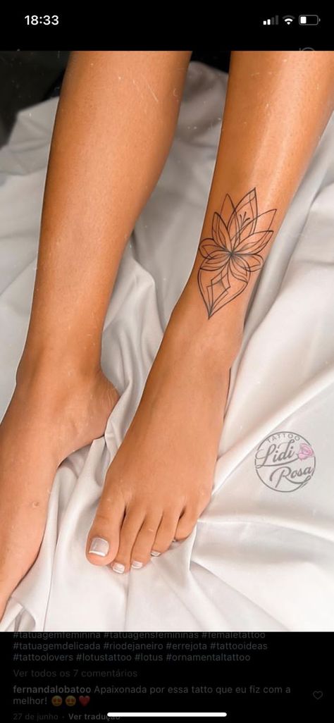 Dainty Shin Tattoo, Bottom Of Leg Tattoo Women, Simple Leg Tattoos Women Lower Calf, Small Shin Tattoos For Women, Front Calf Tattoo, Lotus Foot Tattoo, Women Shin Tattoos, Behind Calf Tattoo For Women, Lower Shin Tattoo