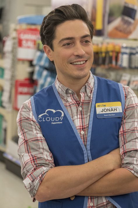 Jonah Simms, Superstore Tv Show, Superstore Tv, David Hair, Ben Feldman, Long Lost Love, Fictional Character Crush, Unfortunate Events, Short Brown Hair