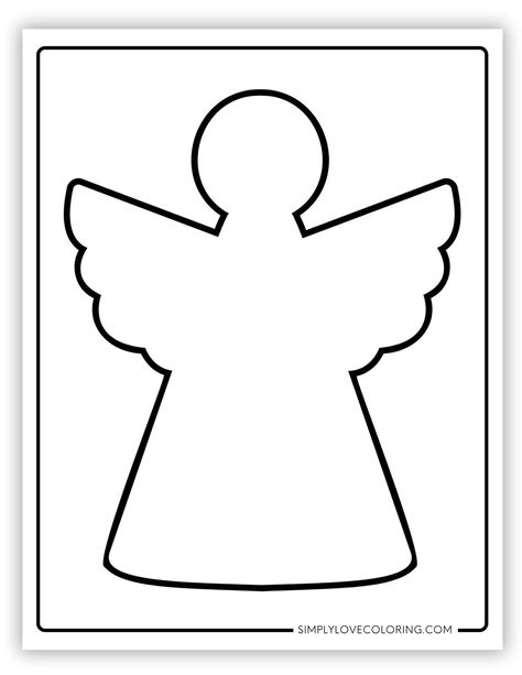 Free angel templates are the perfect activity for homeschooling, classrooms, teachers, kids' activities, crafts, and educational activities Angel Crafts For Preschool, Angel Craft For Preschooler, Sunday School Angel Crafts, Angel Shape Template, Free Printable Angel Template, Angle Crafts For Kids, Angel Came To Mary Craft, Christmas Angel Template Free Printables, Angel Activities For Preschoolers