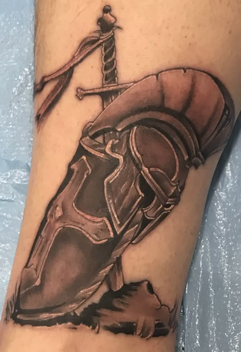 Shield Of God Tattoo, Armour Of God Tattoo Men, The Armor Of God Tattoo, Armor Of God Tattoo Ideas, Armor Of God Tattoos For Guys, Armor Of God Tattoo For Men, God's Armor Tattoo, Shield Of Faith Tattoo, Full Armor Of God Tattoo