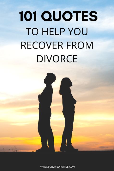 Here are 101 divorce quotes for women and men to get through and recover from divorce. These quotes about love and heartbreak will provide inspiration and help you get out of a dark phase. #divorcequotes #quotesaboutdivorce Quotes On Divorce, Inspirational Divorce Quotes, Divorce Tattoo, Divorce Celebration, Divorce For Women, Divorced Men, Divorce Advice, Feeling Scared, Best Marriage Advice