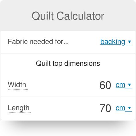 Quilt Backing & Binding Calculator Binding Calculator, What Size Binding For Quilt, Quilt Backing Chart, Quilt Calculator, Quilt Binding Calculator, Using A Sheet For Quilt Backing, Quilt Backing Calculator, How Much Backing Fabric For A Quilt, How To Calculate Quilt Backing