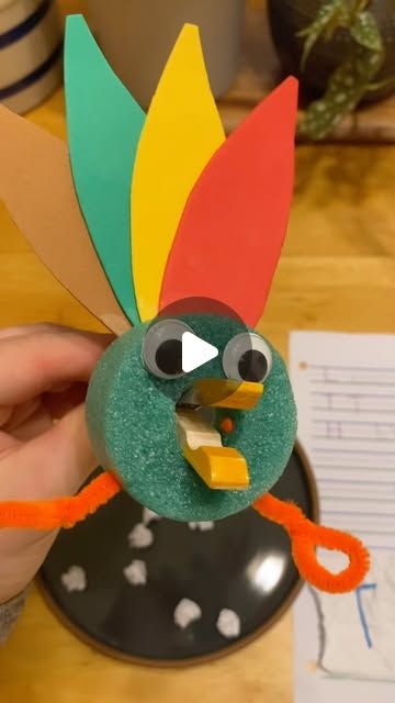 Turkey Pipe Cleaner Craft, Turkey Snacks For Kids, Eyes Craft, Preschool Thanksgiving, Hand Strengthening, Google Eyes, Mouse Crafts, Thanksgiving Preschool, Craft Foam