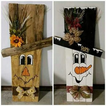 Scarecrow Pallet Ideas, Wooden Scarecrow Faces, Scarecrow Faces Pattern Printable Free, Scarecrow Wood Sign, Fall Wood Crafts Diy Pallet Projects, Spring Wood Craft Ideas, Scarecrow Faces Painted On Wood, Wood Scarecrow Ideas, Scarecrow Sign