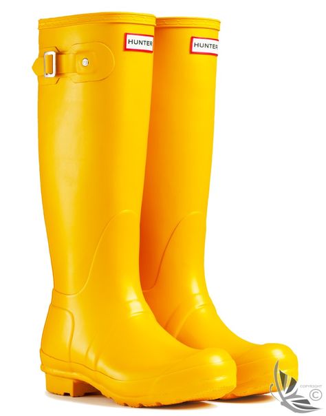 Yellow Wellies Yellow Hunter Boots, Yellow Wellies, Hunter Wellington Boots, Wellies Rain Boots, Hunter Wellies, Heart Shoes, Rubber Boot, Wellington Boots, Yellow Shoes