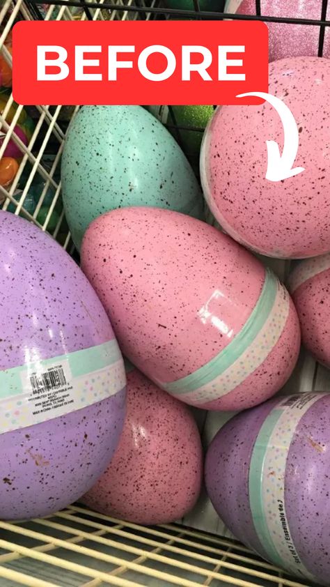 Get ready to level up your Easter egg decoration game 😄💫 We're sharing the insider scoop on these fabulous stackable jumbo eggs that will transform your home into an enchanting wonderland. Don't miss out!👉 Front Door 2023, Porch Topiary, Jumbo Easter Eggs, Easter Topiary, Easter Egg Decoration, Recycling Activities, Christmas Topiary, Entertaining Deck, Egg Decoration