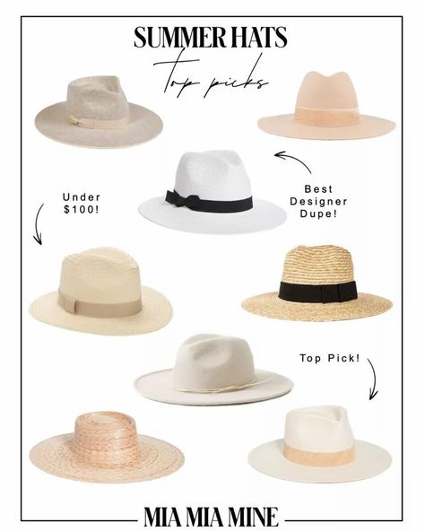 Beach Hat Trends 2023, Beach Hats For Women 2023, Womens Panama Hat, Hats For Summer, Panama Hats For Women, Women’s Summer Hats, Panama Hat Outfit Summer, Summer Hats 2023, Summer Hats For Women 2024